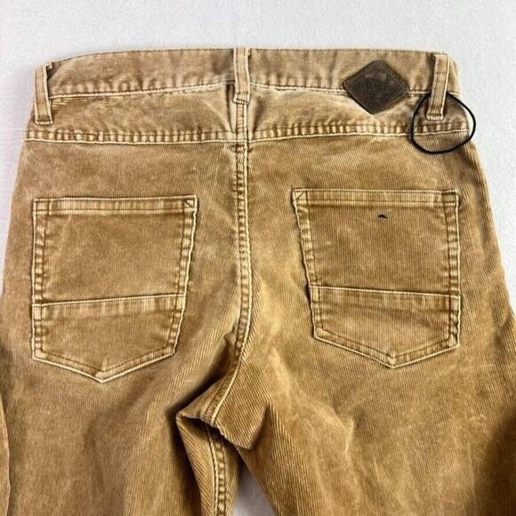 Quicksilver Jeans Pants Mens 28 Brown Straight Tapered Fit Corduroy - Picture 16 of 16